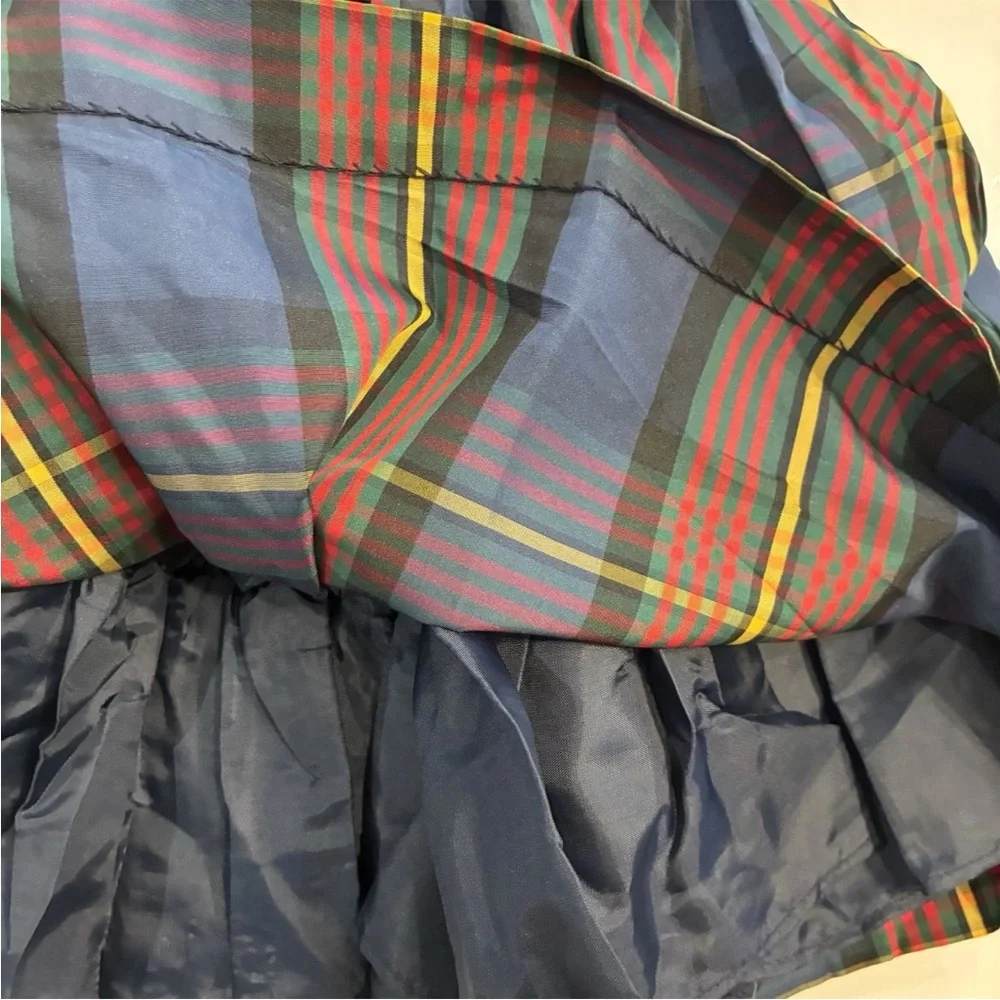 Ralph Lauren Tartan Plaid Bow Dress 24M Holiday Preppy Christmas